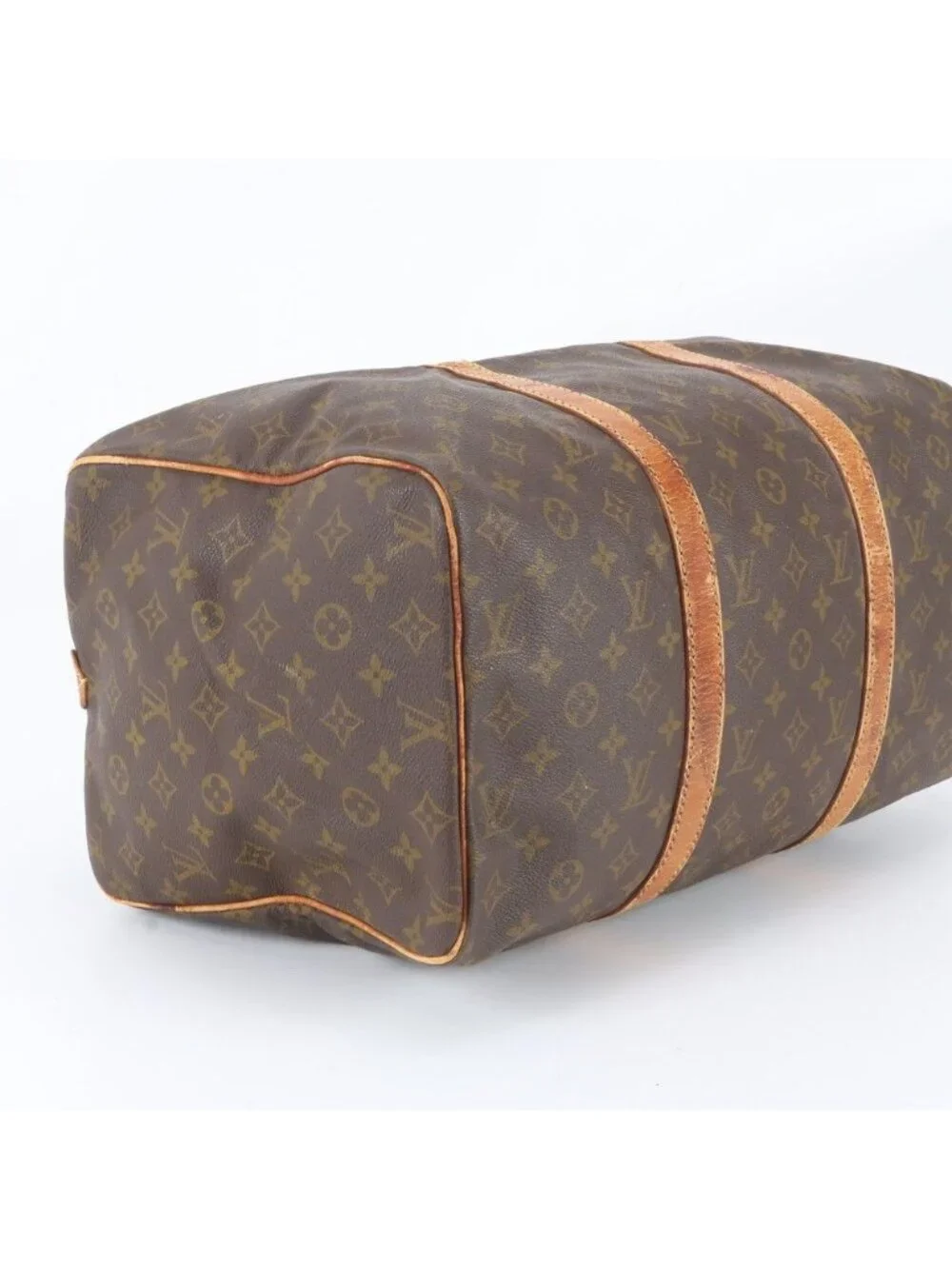 Louis Vuitton Monogram Sac Suple 45 Leather Boston Bag Tote